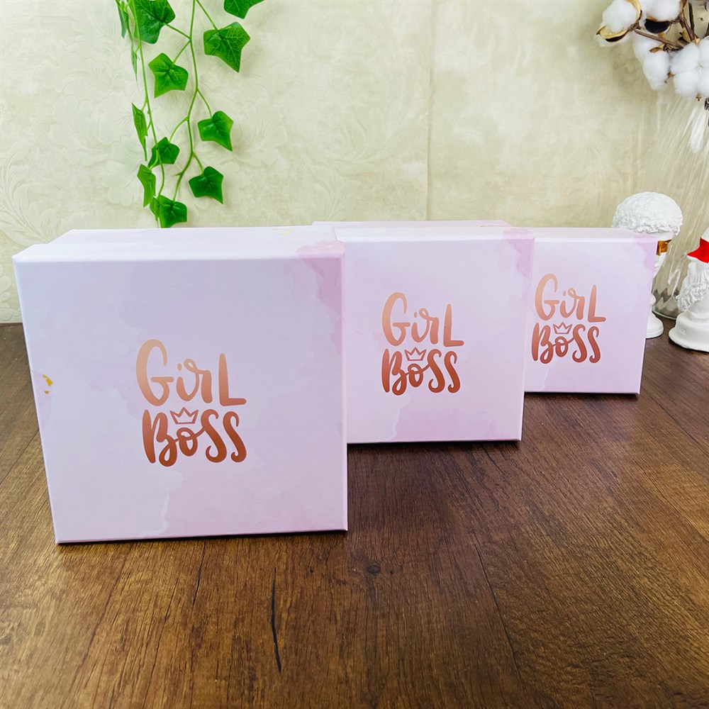 Girl Boss Tasarımlı 3lü Kutu