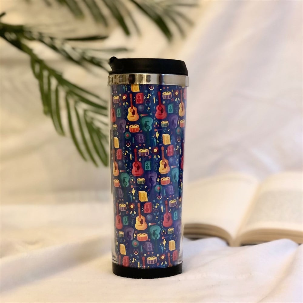 Gitar Tasarımlı 400 Ml Mug Bardak