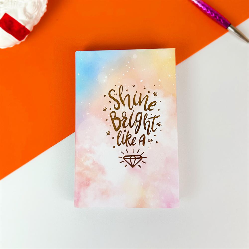 Gökyüzü Tasarımlı Kalın Kitap Görünümlü Defter