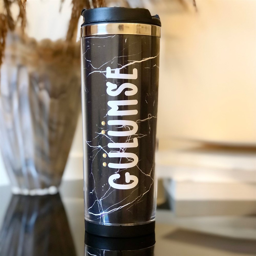 Gülümse Mermer Tasarımlı 400 Ml Mug Bardak
