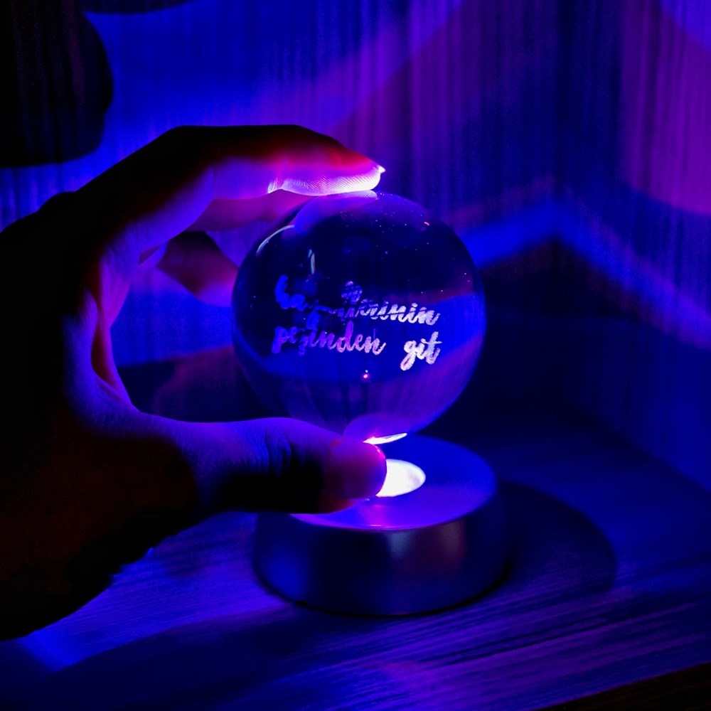 Hayallerinin Peşinde Git 3D LED Glass Globe 6 Different Models