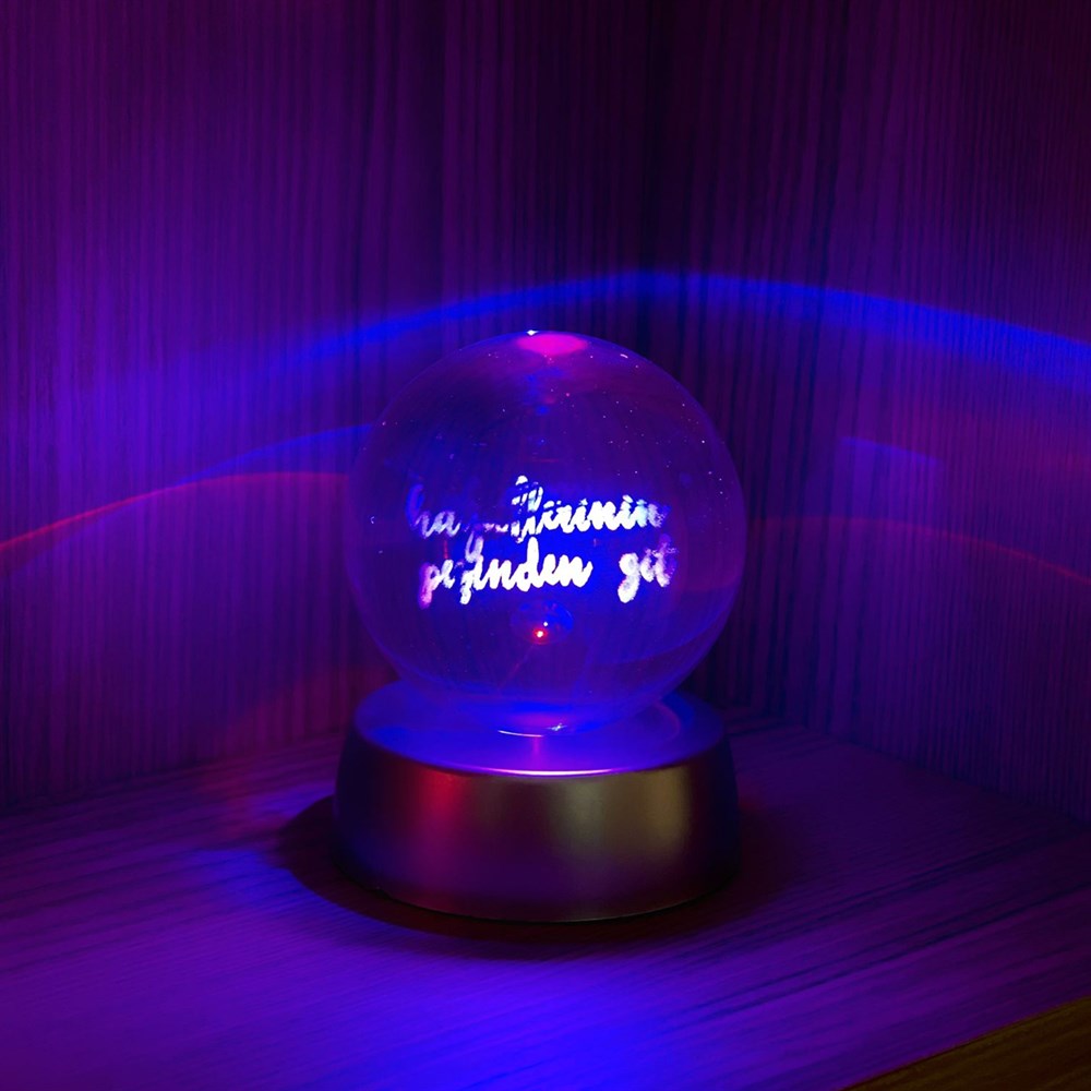 Hayallerinin Peşinde Git 3D LED Glass Globe 6 Different Models