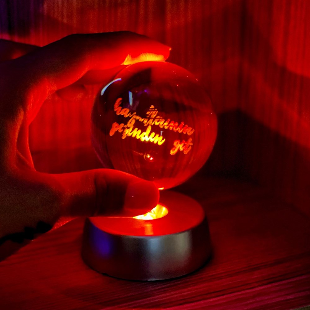 Hayallerinin Peşinde Git 3D LED Glass Globe 6 Different Models