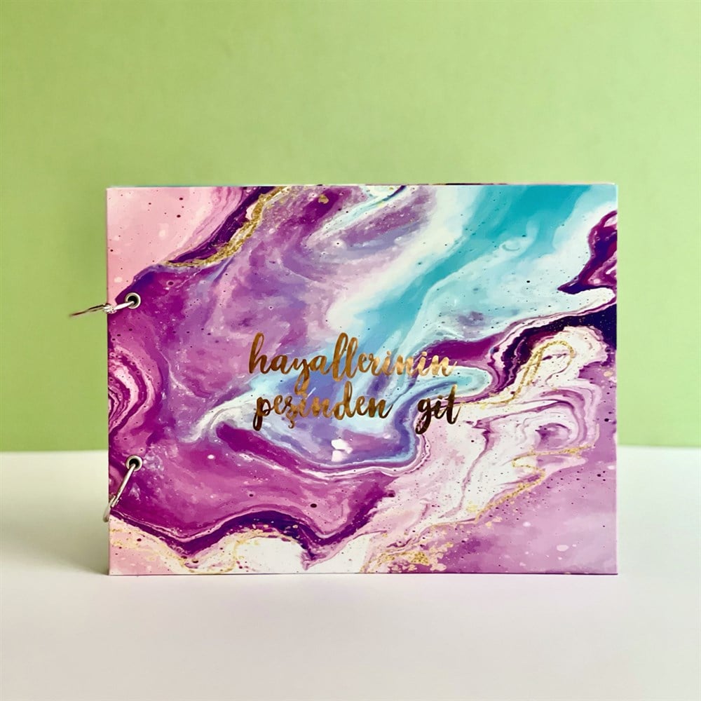 Hayallerinin Peşinden Git Tasarımlı Klosör Albüm