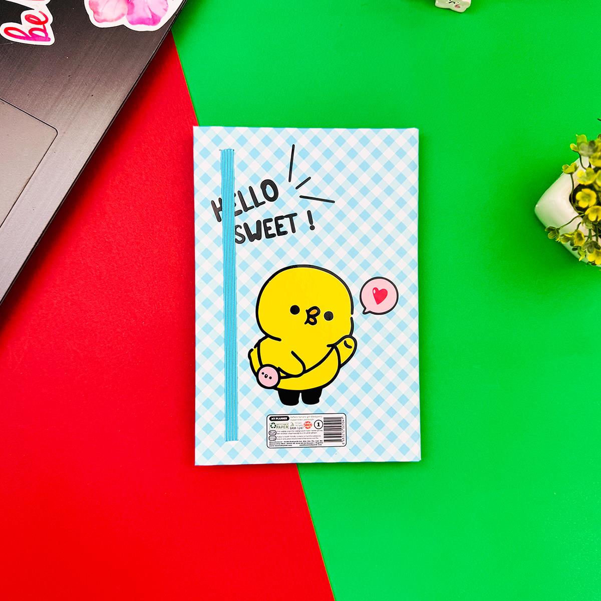 Hello Sweet Civciv Tasarımlı Lastikli Defter