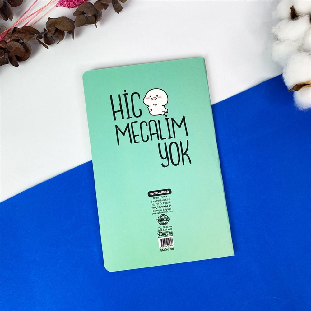 Hiç Mecalim Yok Tasarımlı Terzi Dikişli Defter