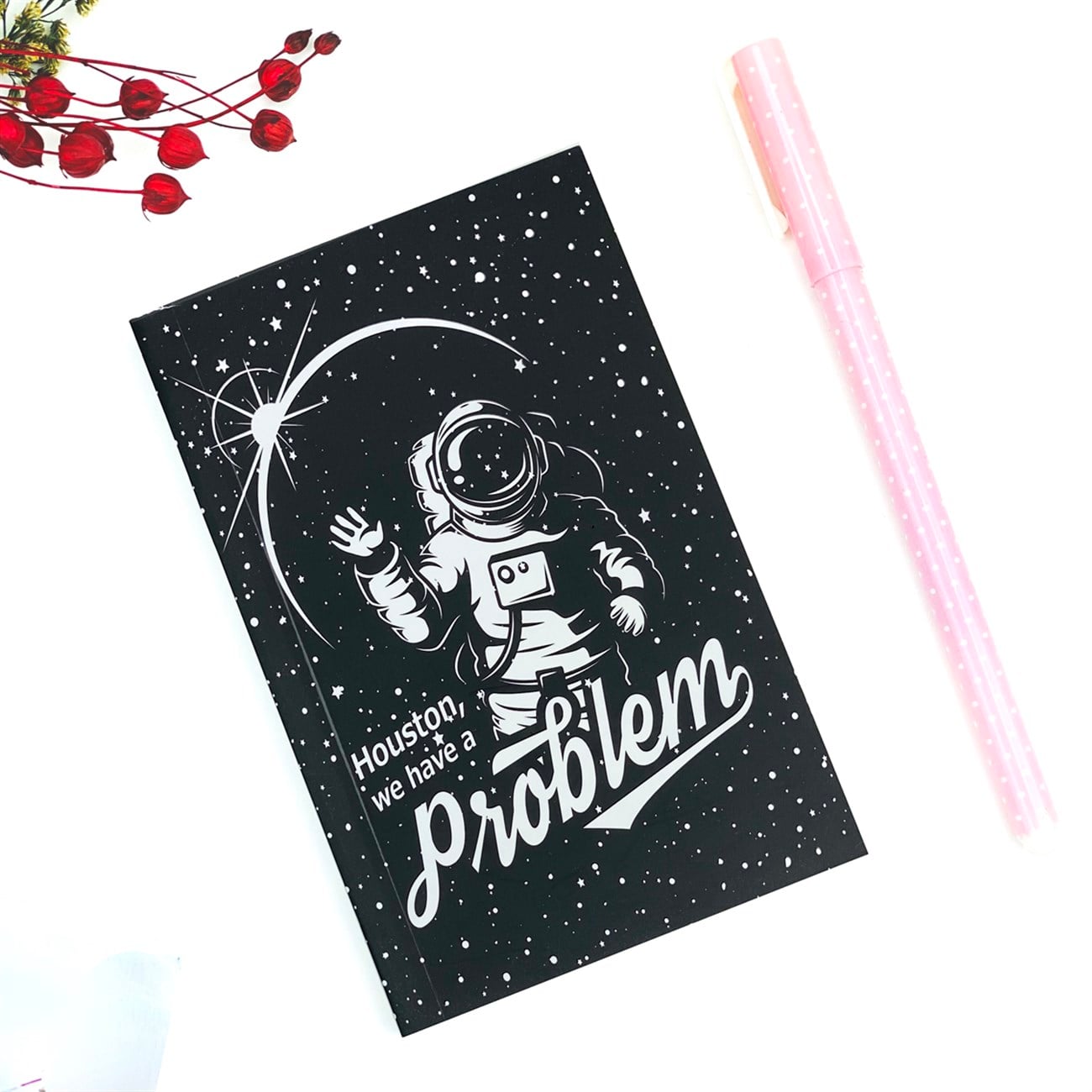 Houston We Have a Problem Tasarımlı Toptan Cep Defteri