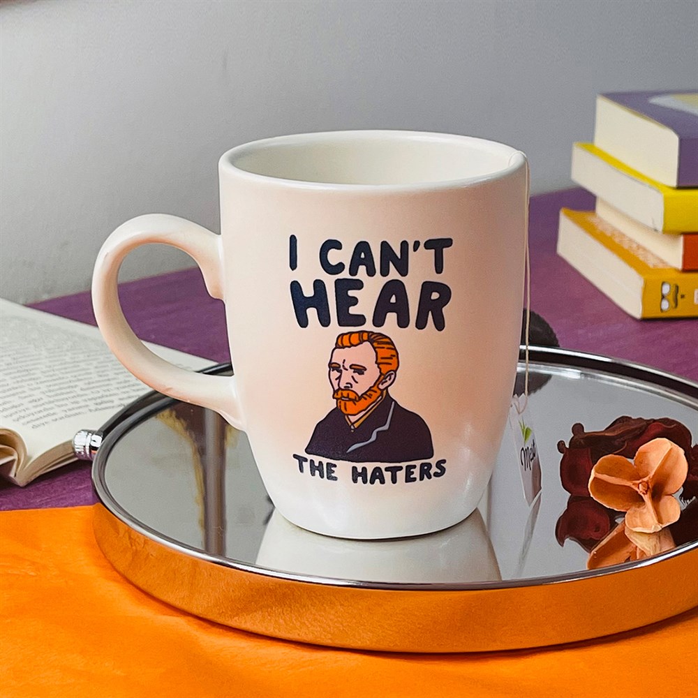 I Cant Hear The Haters White Printed Mug