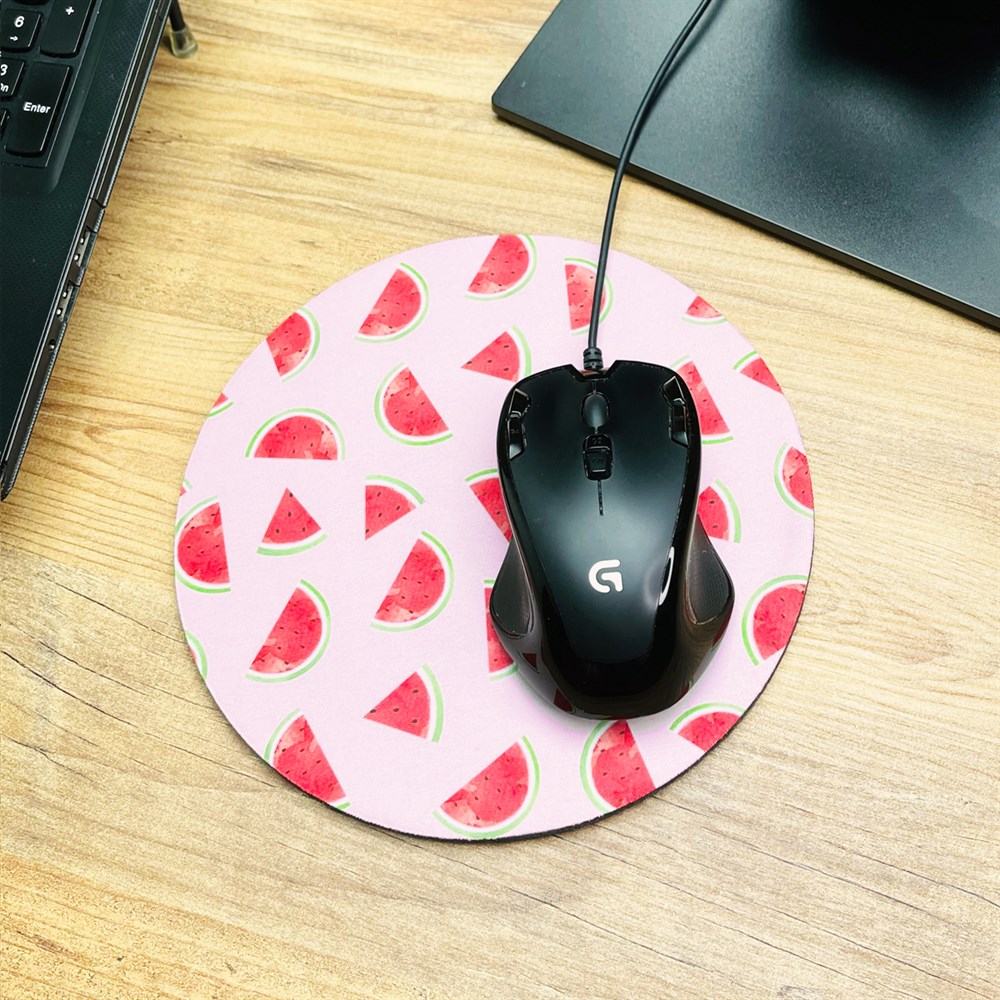 Watermelon Oval Mouse Pad Customizable