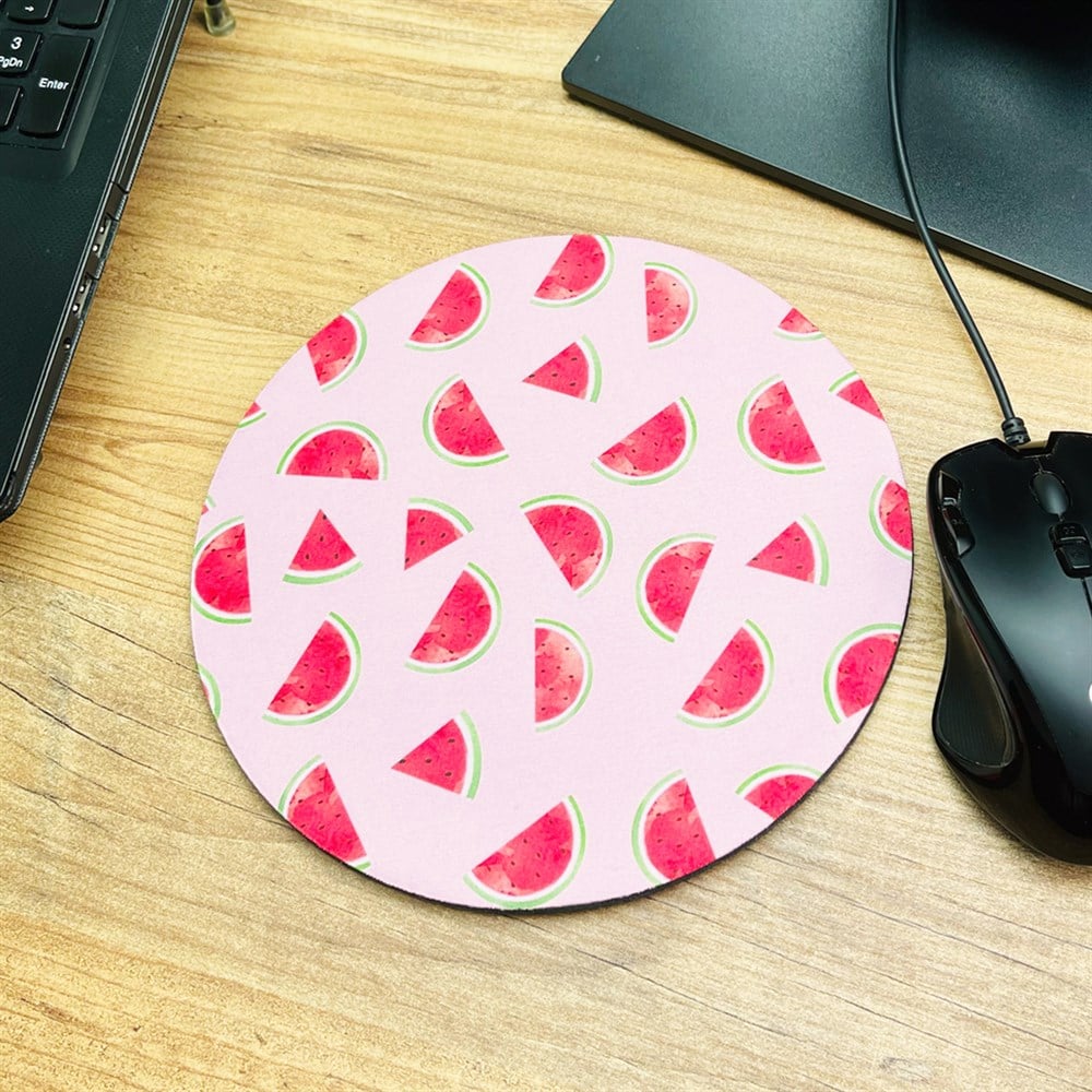 Watermelon Oval Mouse Pad Customizable