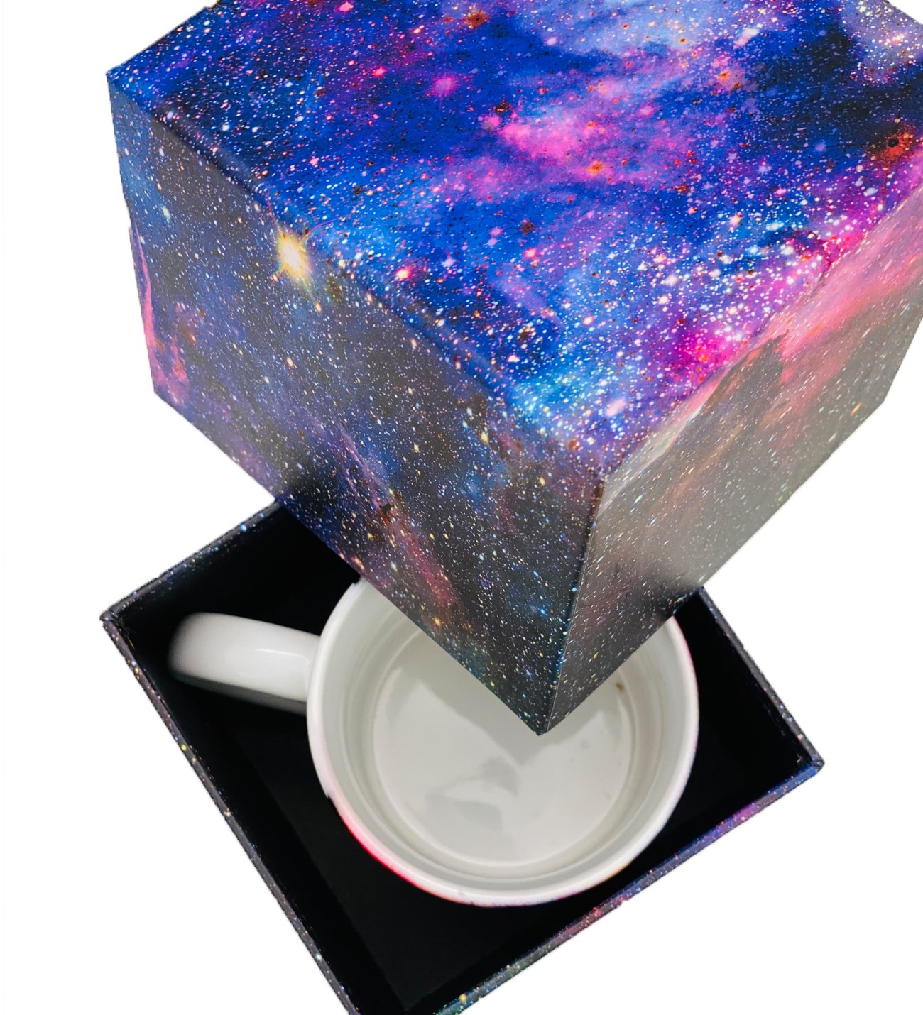 Karton Kutulu Nebula Tasarımlı Kupa Toptan İstoç