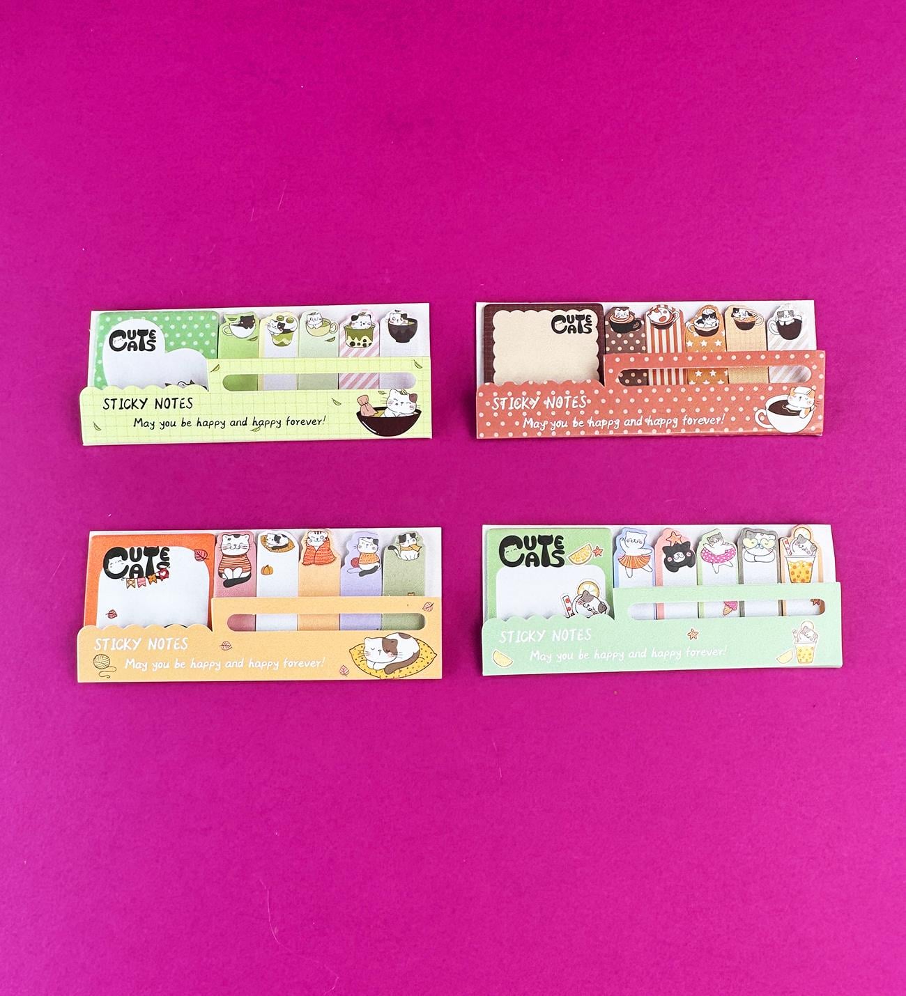 Kedi Post-it 6'lı Set x12