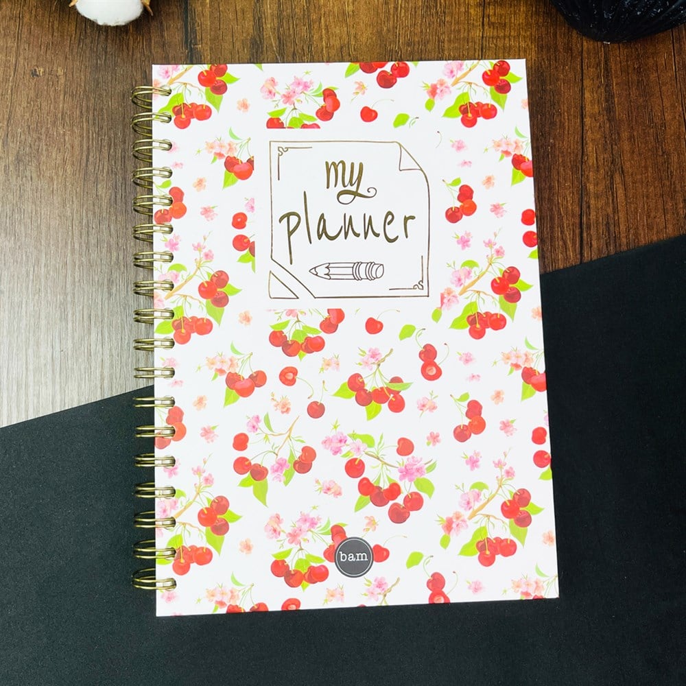 Kiraz My Planner Tasarımlı Spiralli Defter