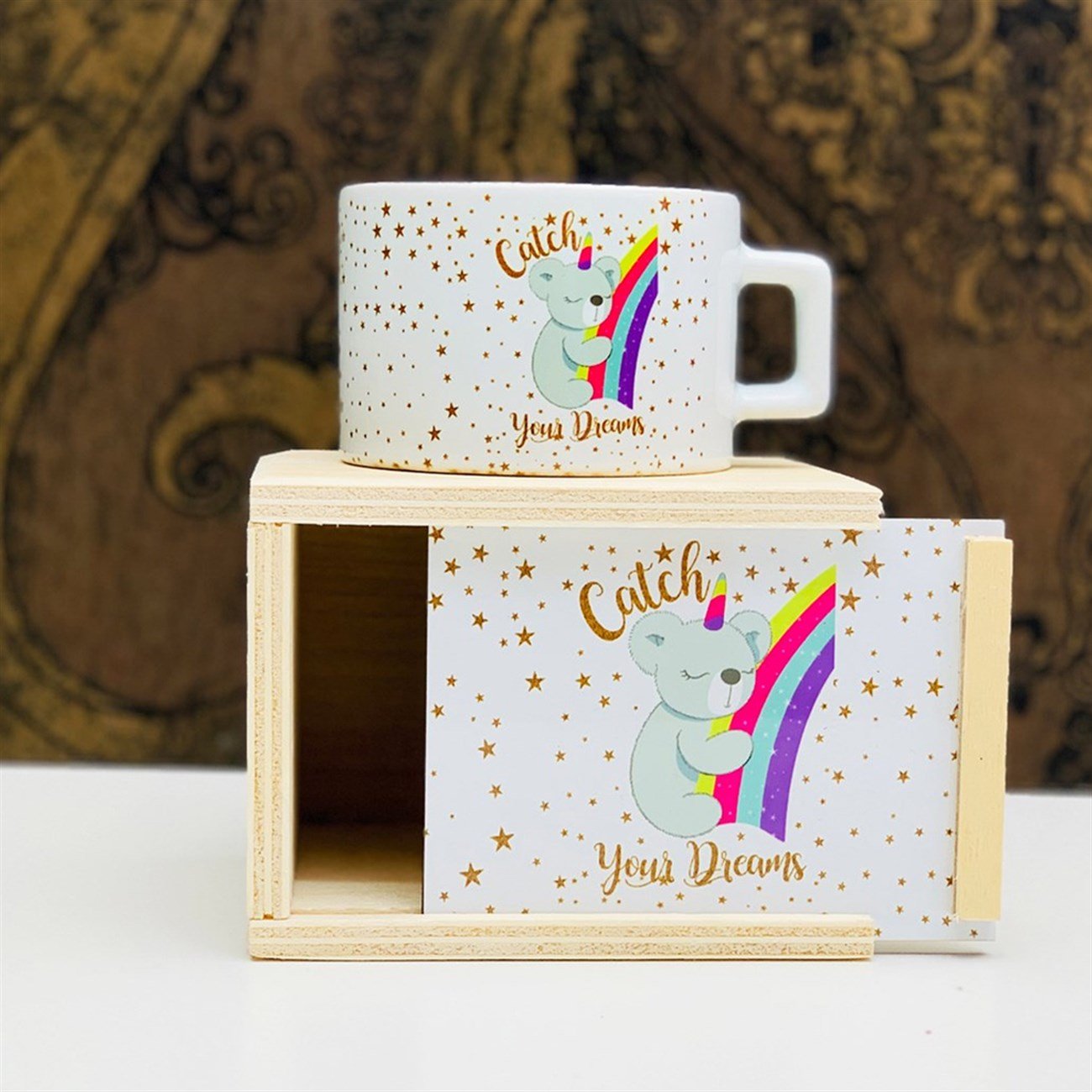 Koala Tasarımlı Kutulu Kupa