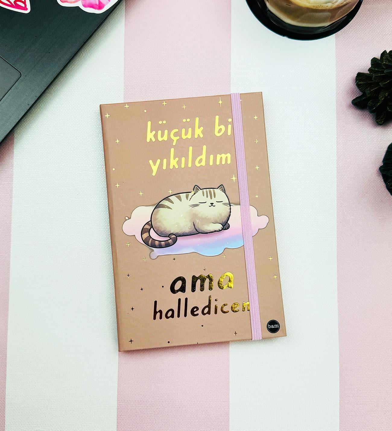 Küçük Bi Yıkıldım V2 Tasarımlı Lastikli Defter