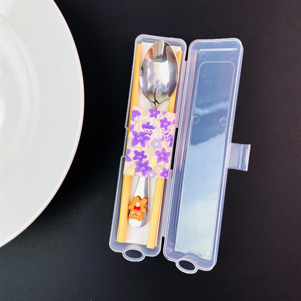 Kutulu chopstick Ve Kaşık Set