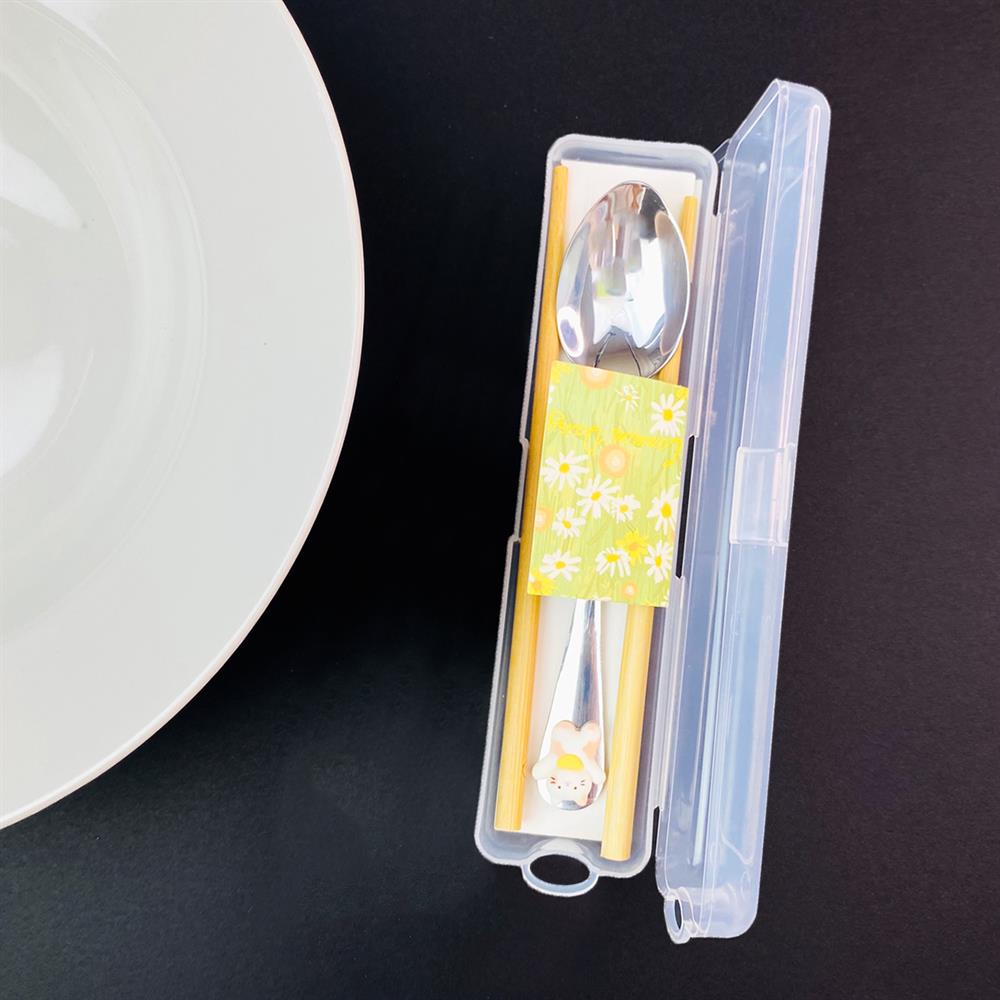 Kutulu chopstick Ve Kaşık Set