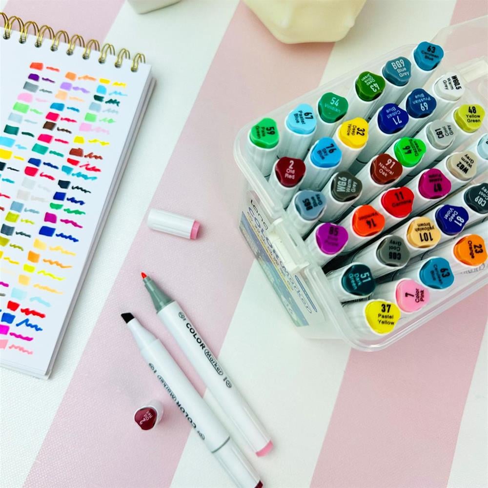 Languo Çift Taraflı 36lı Marker Kalem Set