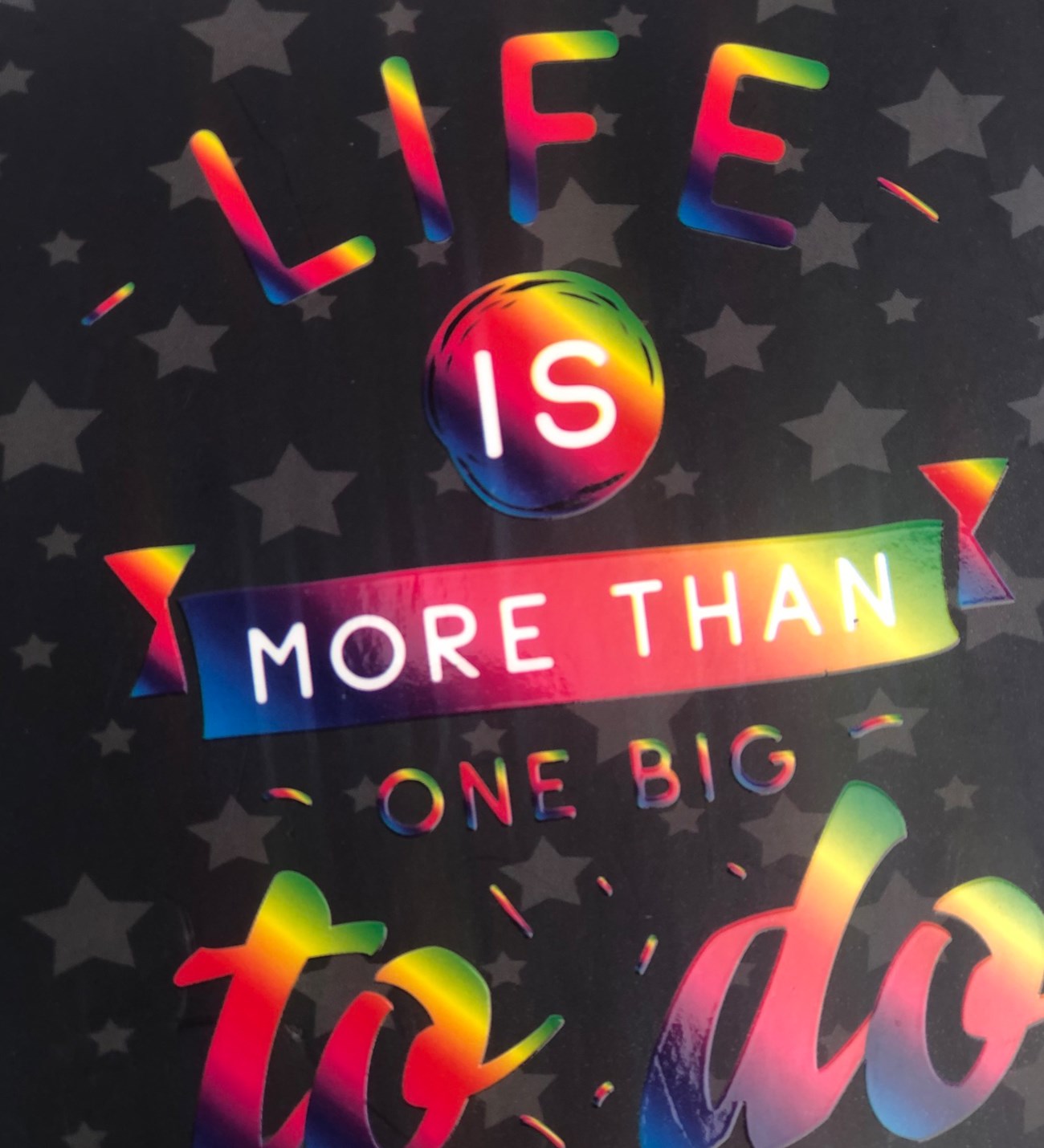 Lıfe İs More Than Tasarımlı Lak Defter
