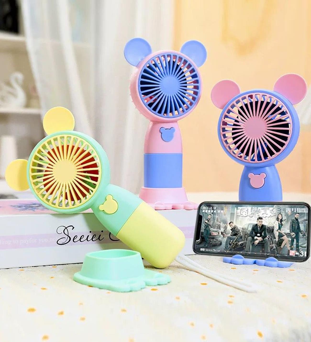 LP-816 3 Kademeli Şarjlı El Fanı x12