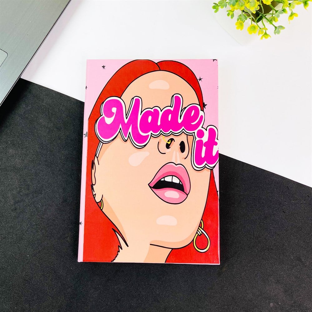 Made It Tasarımlı Lastikli Defter