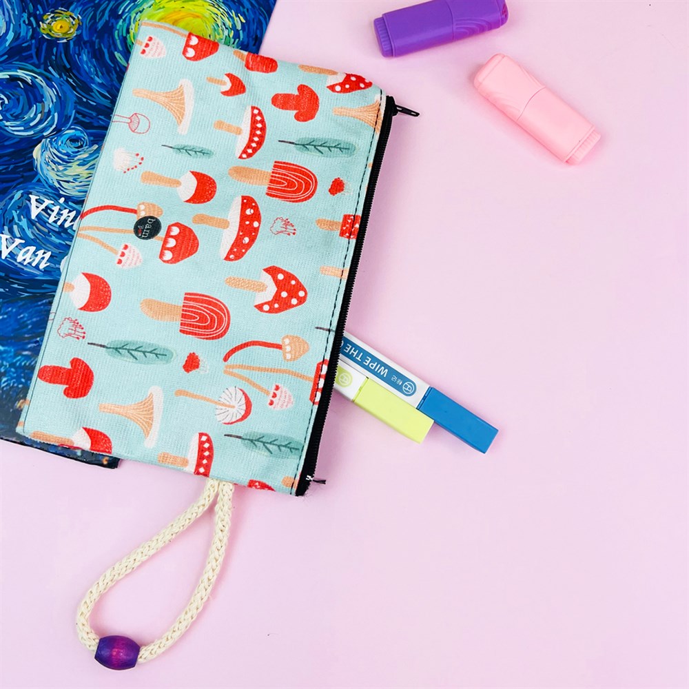 Mushrooms Cloth Pencil Case