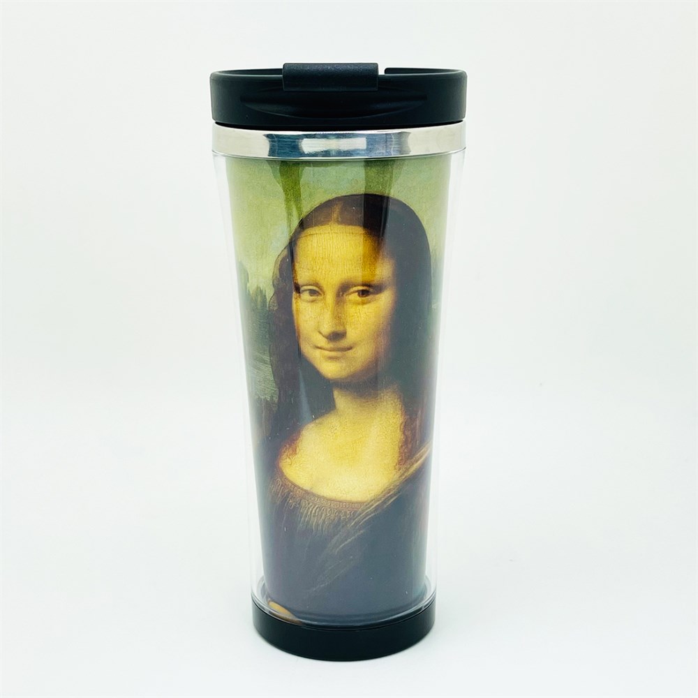Mona Lisa Tasarımlı 400 Ml Kağıt Termos