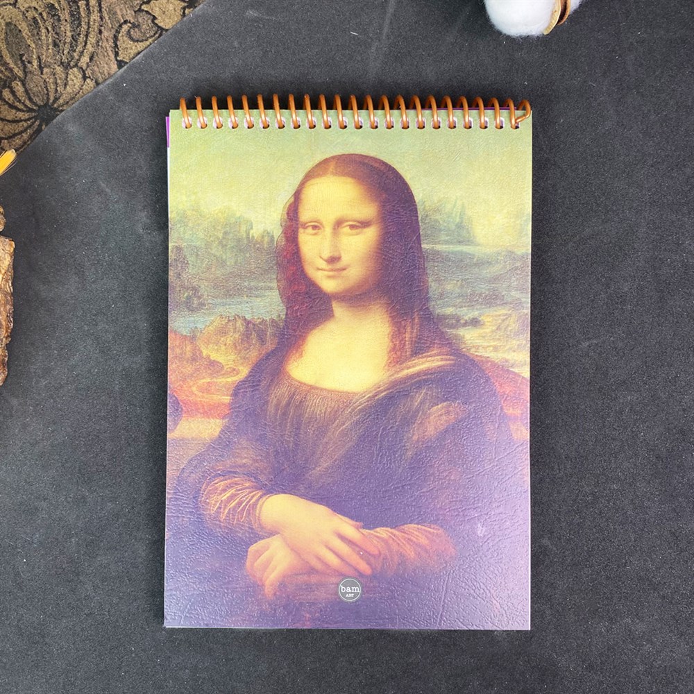 Mona Lisa Tasarımlı A5 Sketchbook