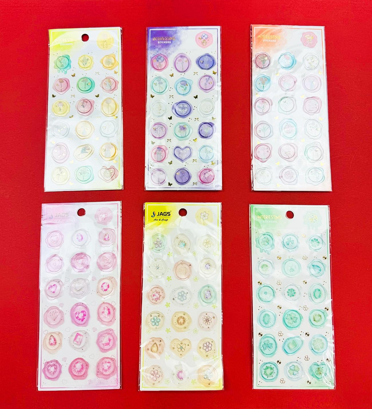 Mühür Tasarımlı Sticker x20
