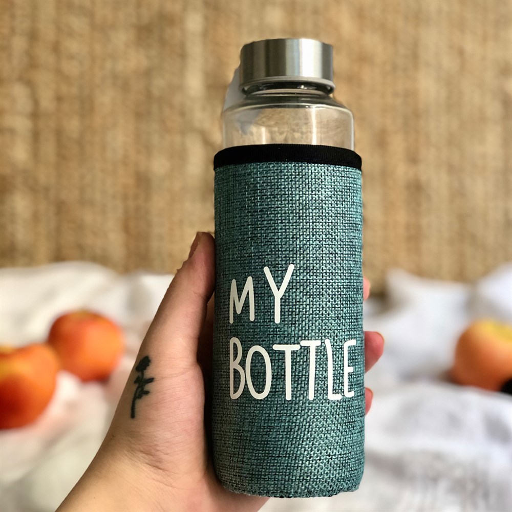 My Bottle Kılıflı 400 Ml Cam Matara