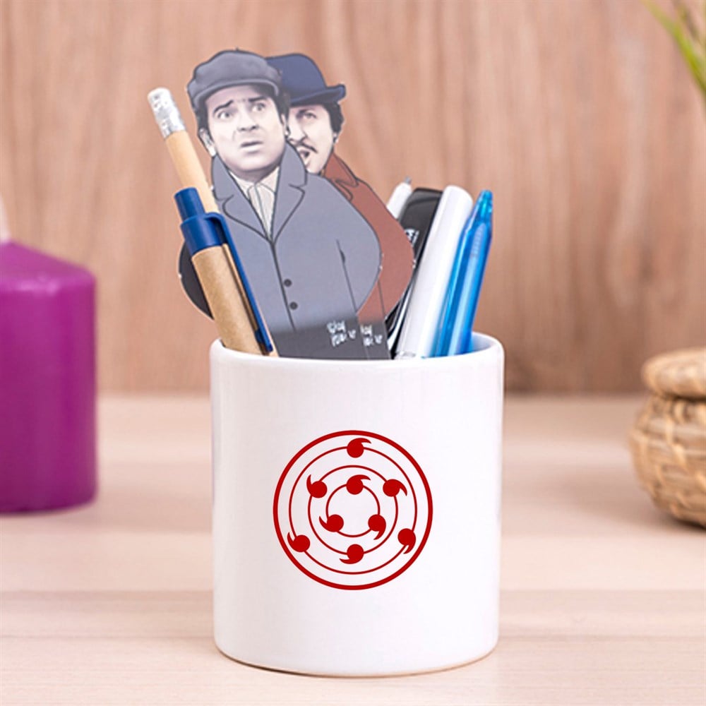 Naruto Sembol Tasarımlı Seramik Kalemlik