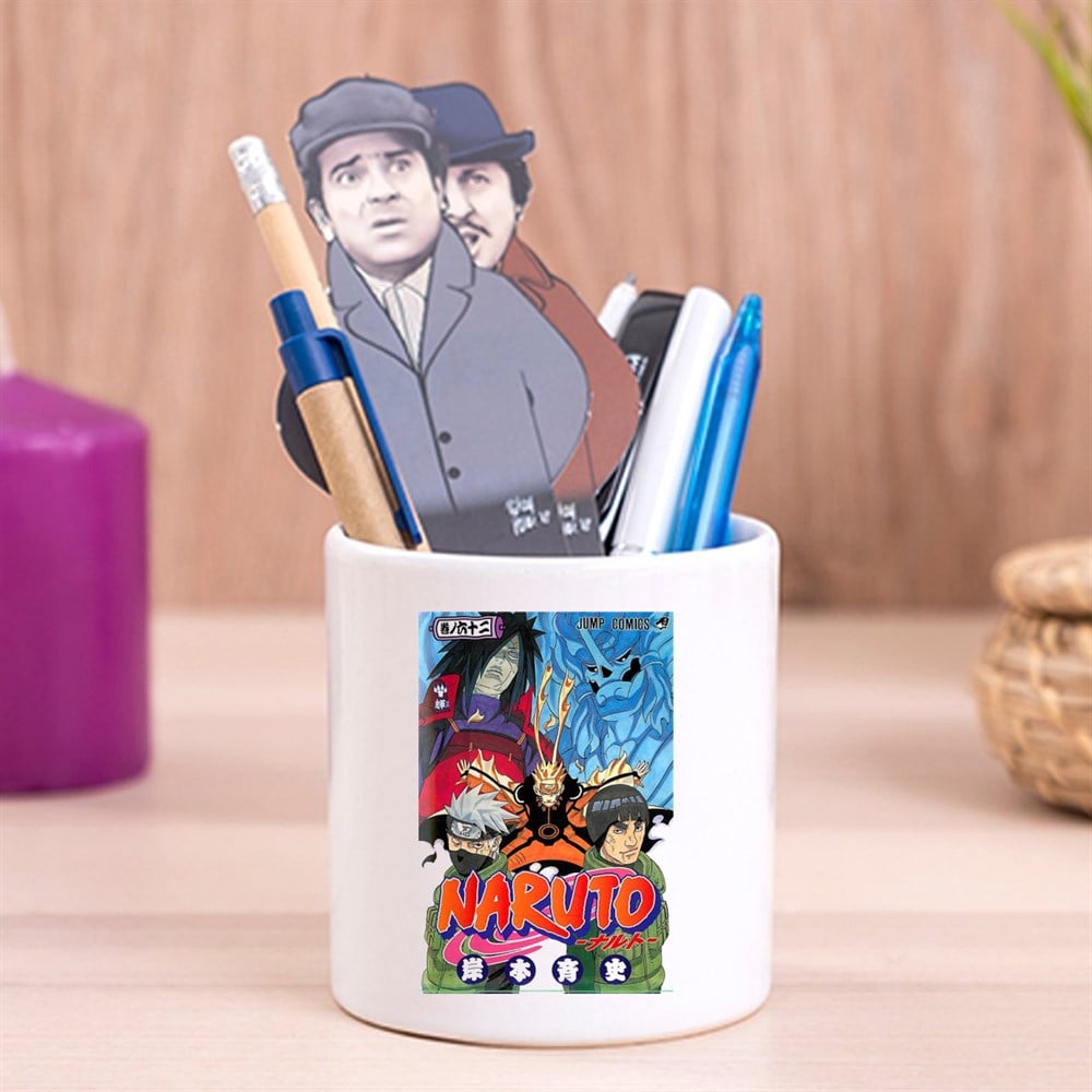 Naruto Tasarımlı Seramik Kalemlik
