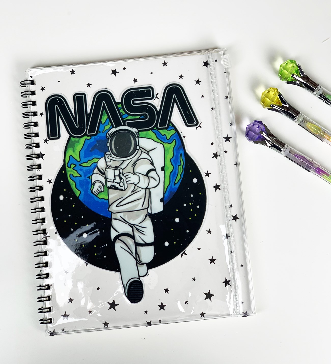 Nasa Tasarımlı Çanta Kapaklı Defter
