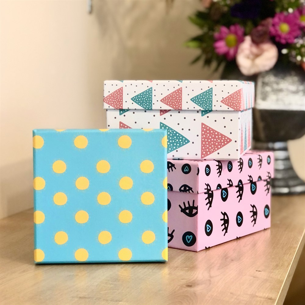 Nazar Göz Tasarımlı 3'lü Kutu