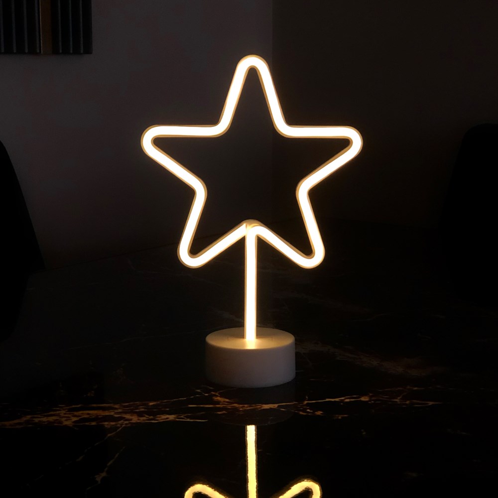 Neon Yıldız Lamba İstoç Toptan