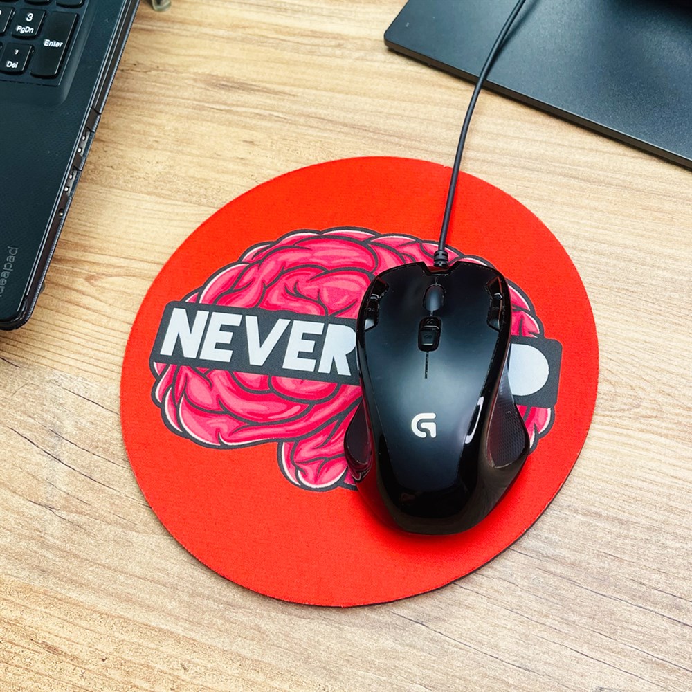 Never Mind Oval Mouse Pad Customizable