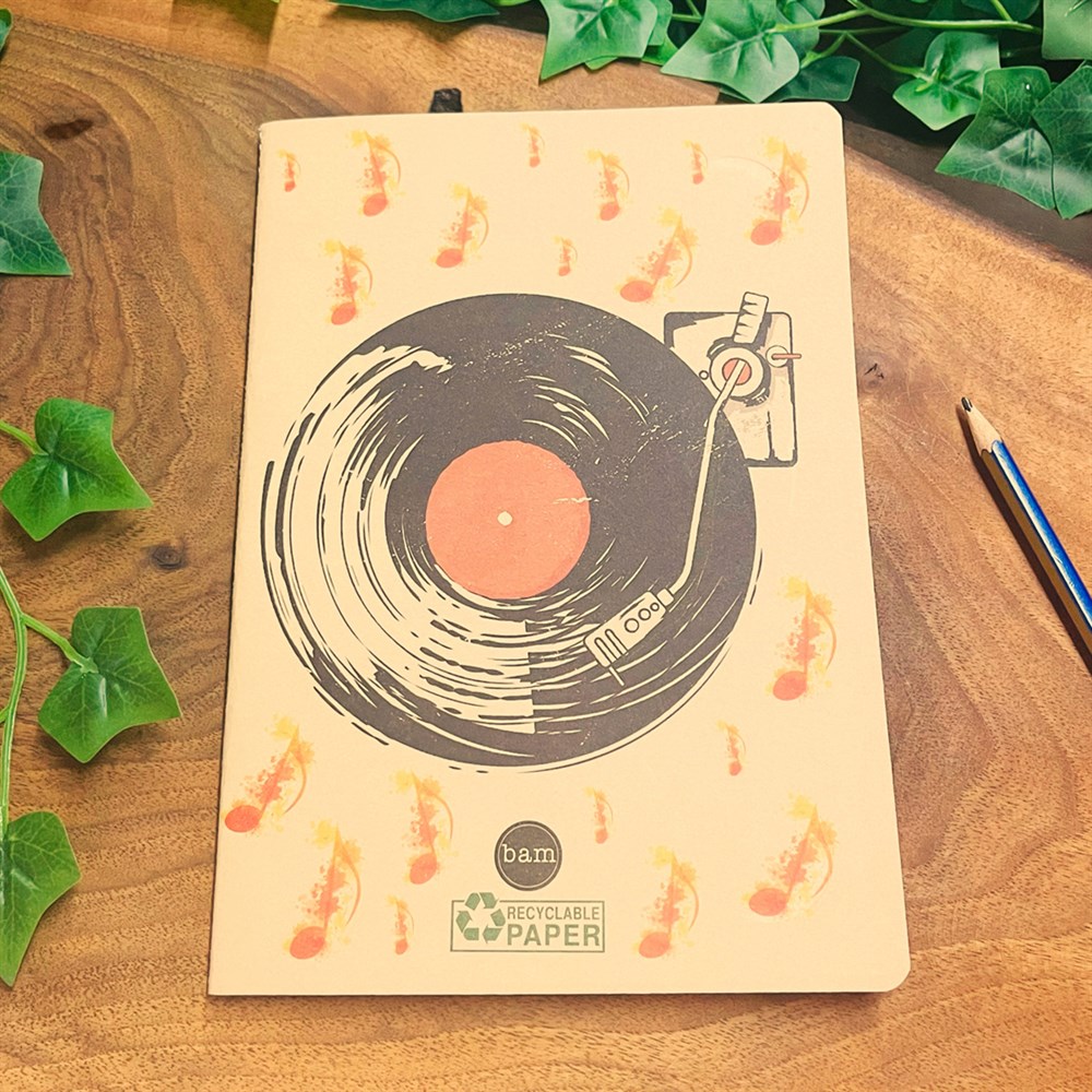 Nostaljik Plak Tasarımlı Dönüşümlü Kraft Defter