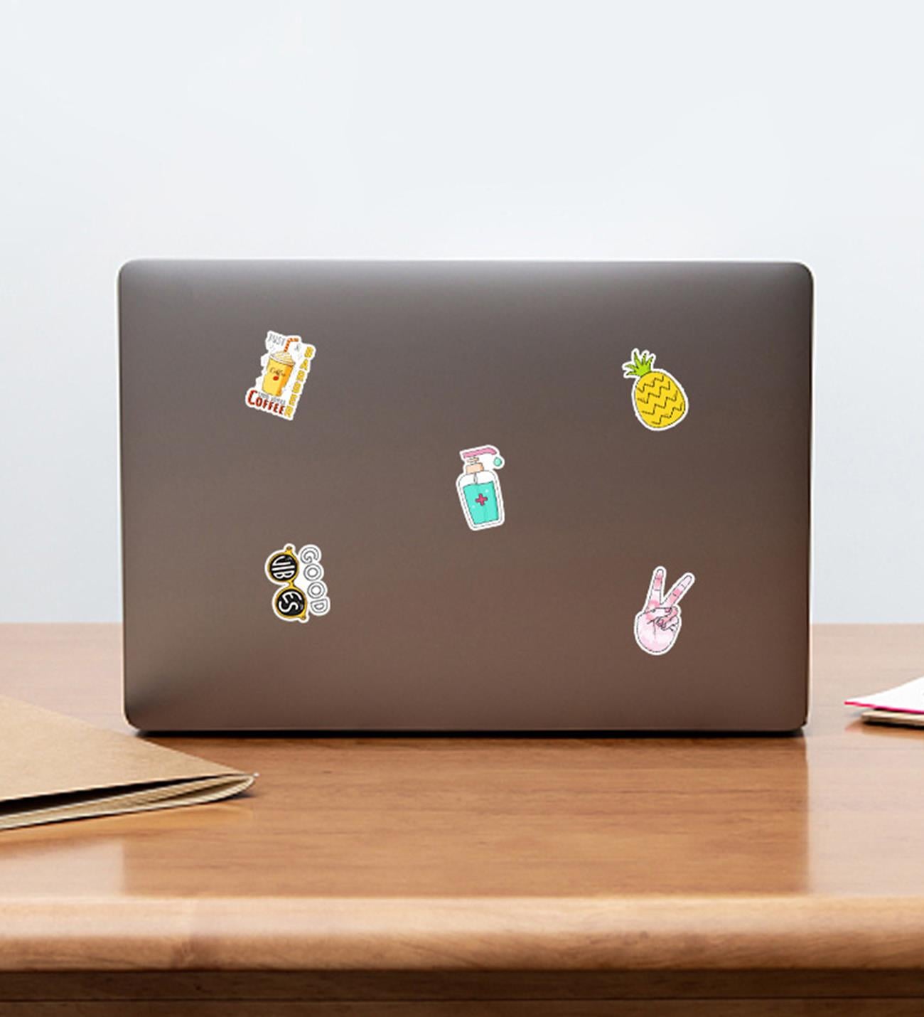 10lu Opak Sticker