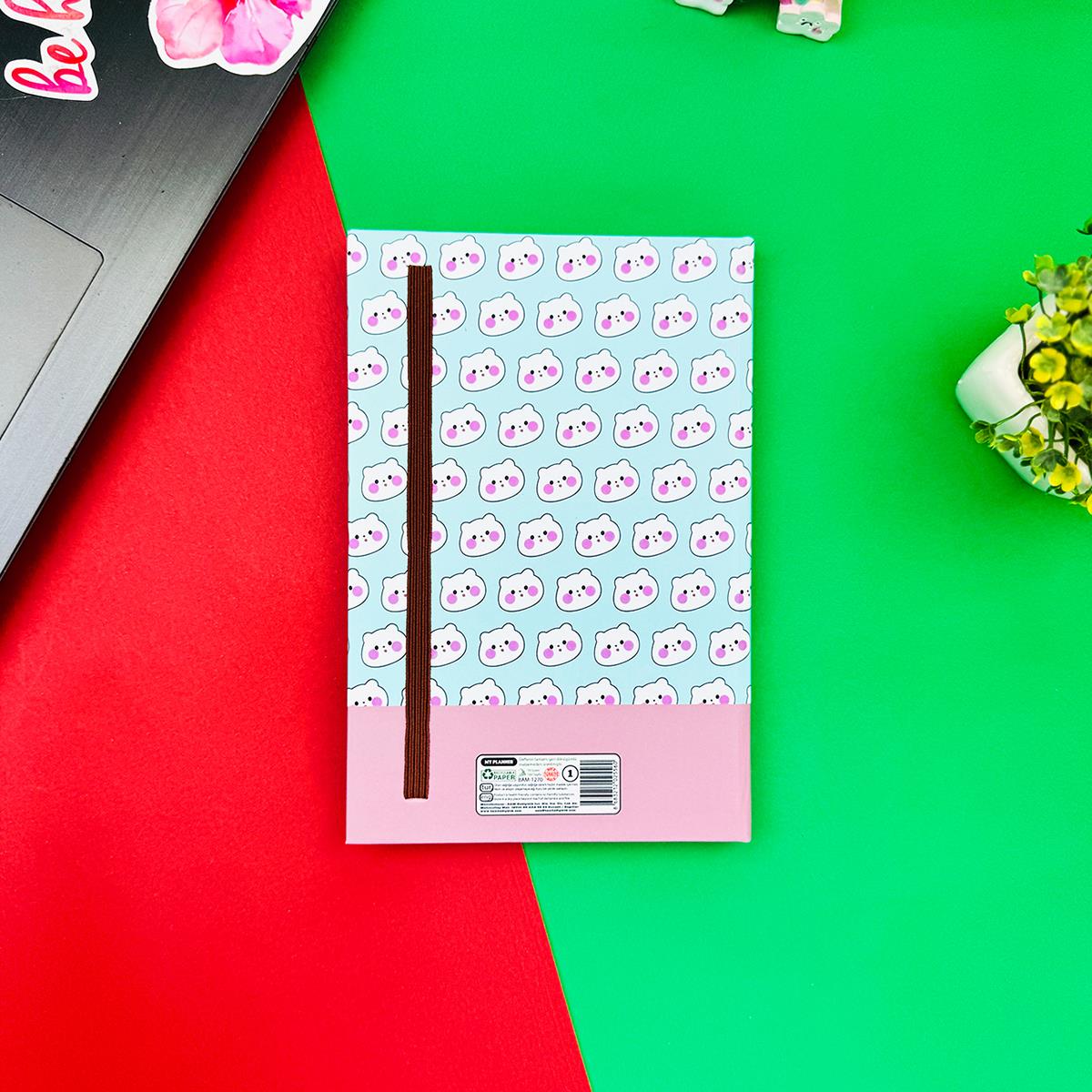 Orange Tasarımlı Lastikli Defter