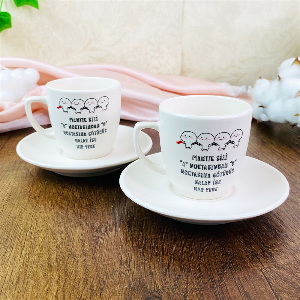 Halay Turkish Coffee Cups Set & Saucer With Special Box