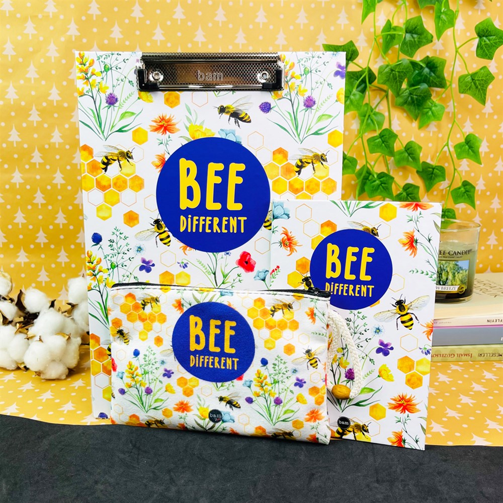 Paketli Arı Sekreterlik Defter Kalemlik Hediye Seti