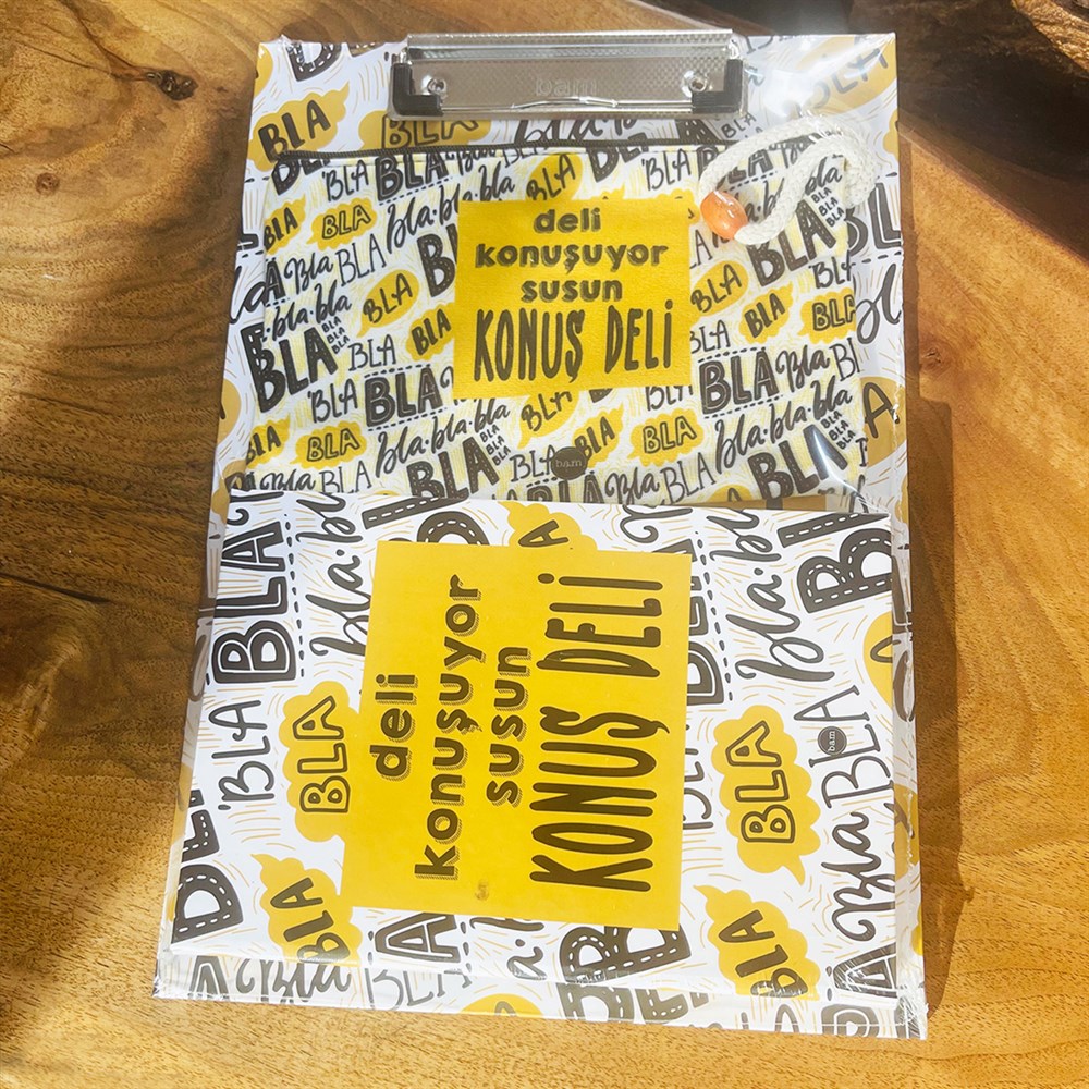 Paketli Deli Konuşuyor Susun Sekreterlik Defter Kalemlik Hediye Seti