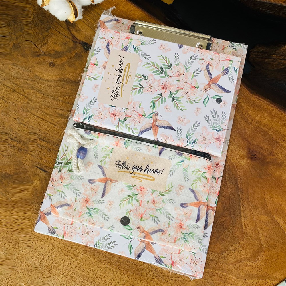 Paketli Follow Your Dreams Sekreterlik Defter Kalemlik Hediye Seti