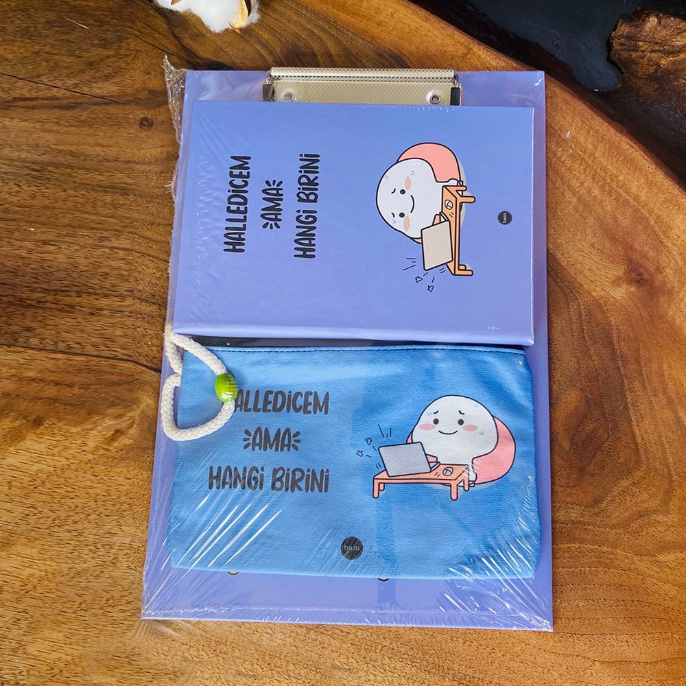Paketli Halledicem Ama Hangi Birini Sekreterlik Defter Kalemlik Hediye Seti