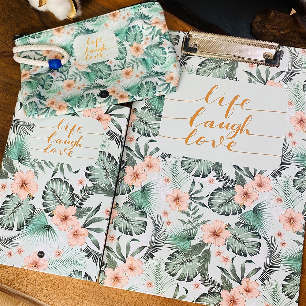 Paketli Life Love Sekreterlik Defter Kalemlik Hediye Seti