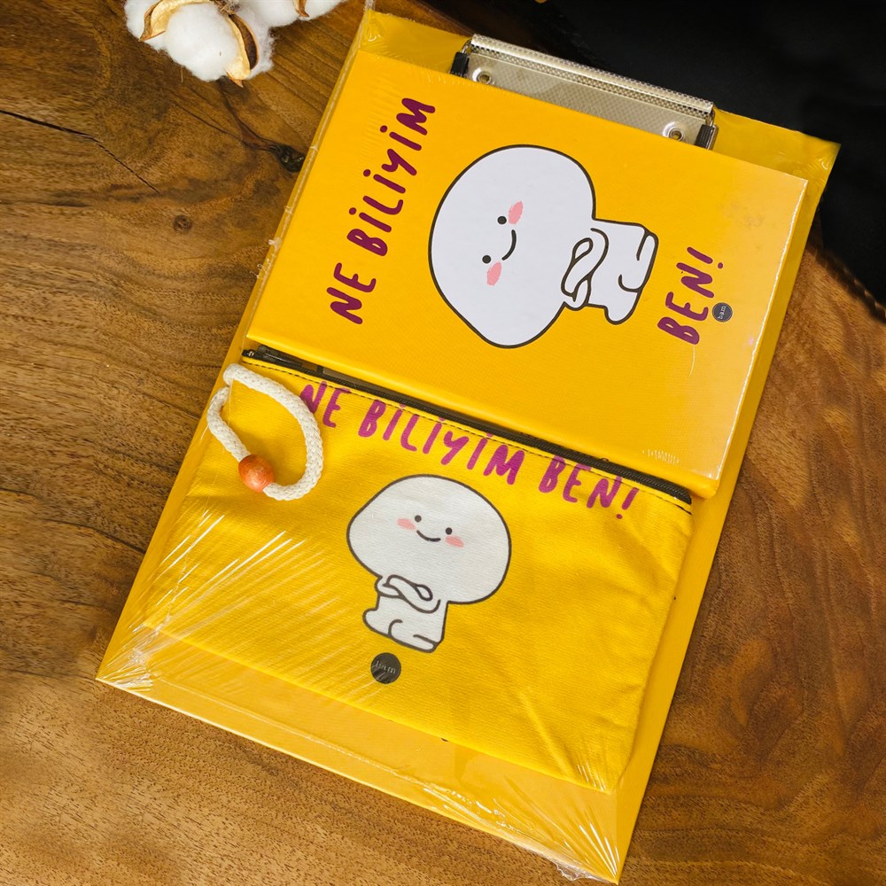 Paketli Ne Biliyim Ben Sekreterlik Defter Kalemlik Hediye Seti