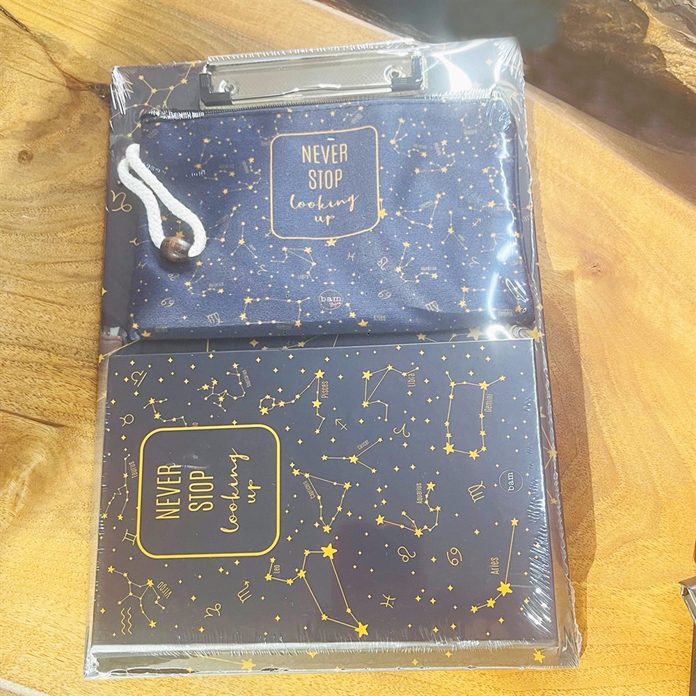 Paketli Yıldız Haritası Sekreterlik Defter Kalemlik Hediye Seti
