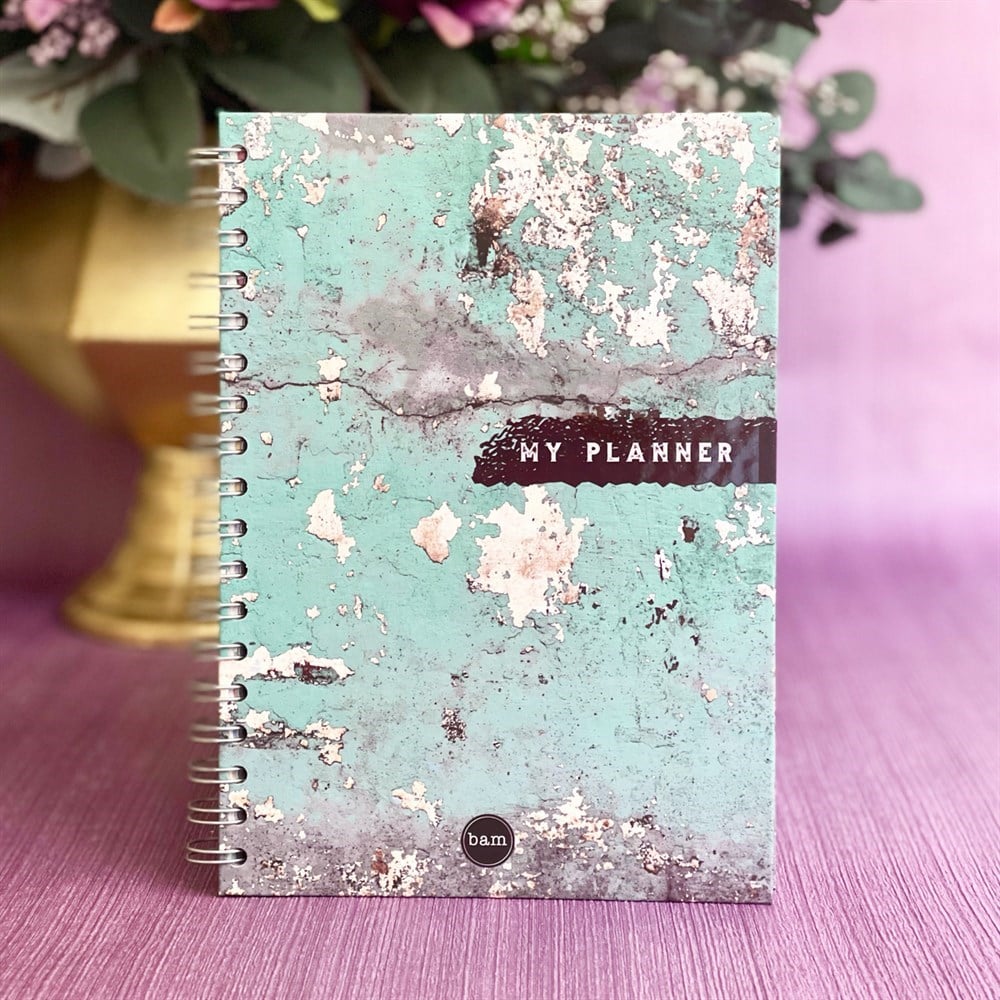 Paslı Demir Tasarımlı Spiralli Defter