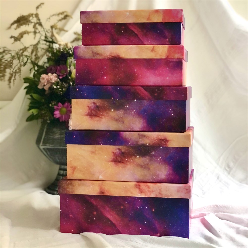 Purple Space Tasarımlı 5li Kutu