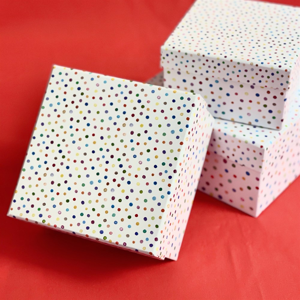 Polka Dot Gift Box - 3 Pcs Set
